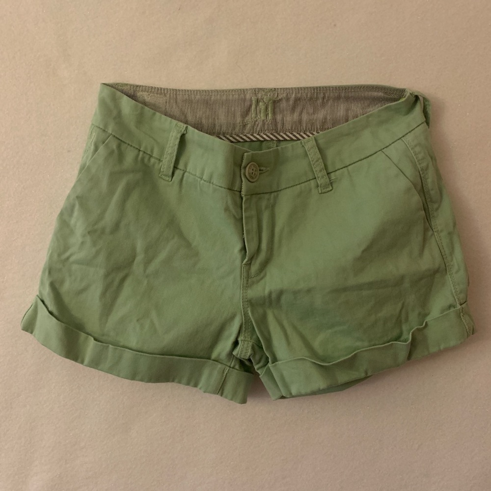 🛑 !it Jeans Green Shorts Ladies 27